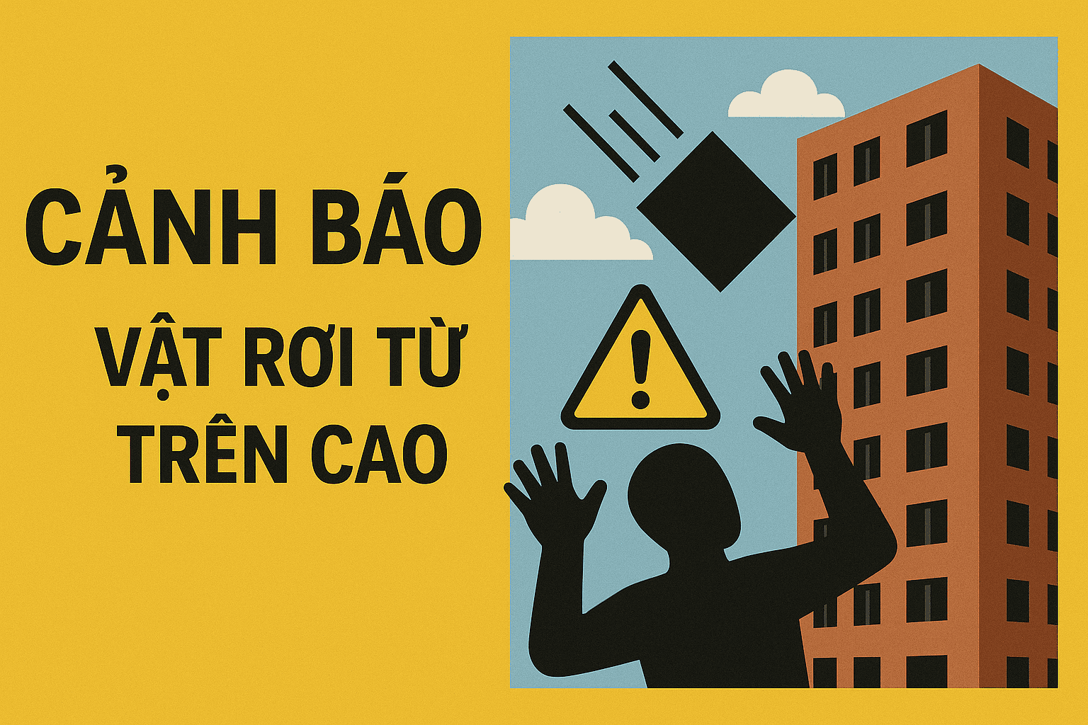 Vật rơi trên cao an toàn chung cư