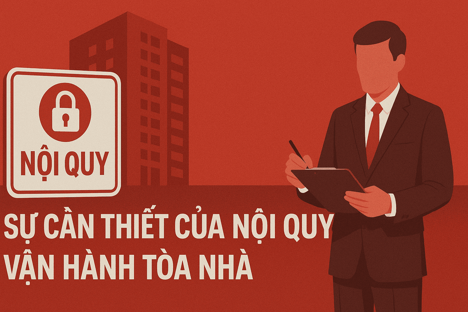 Nội quy vận hành tòa nhà đóng vai trò quan trọng trong quá trình quản lý vận hành chuyên nghiệp